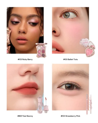Bảng màu son Flower Knows Swan Ballet, Swatch son Flower Knows Swan Ballet màu 05, Chất son Flower Knows swan ballet có khô môi không, Son bùn Flower Knows review, Giá son Flower Knows thiên nga chính hãng.